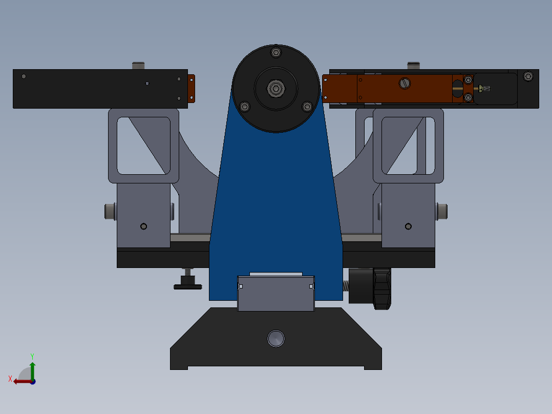 定子跳动检侧机（sw18可编辑+工程图）后视图