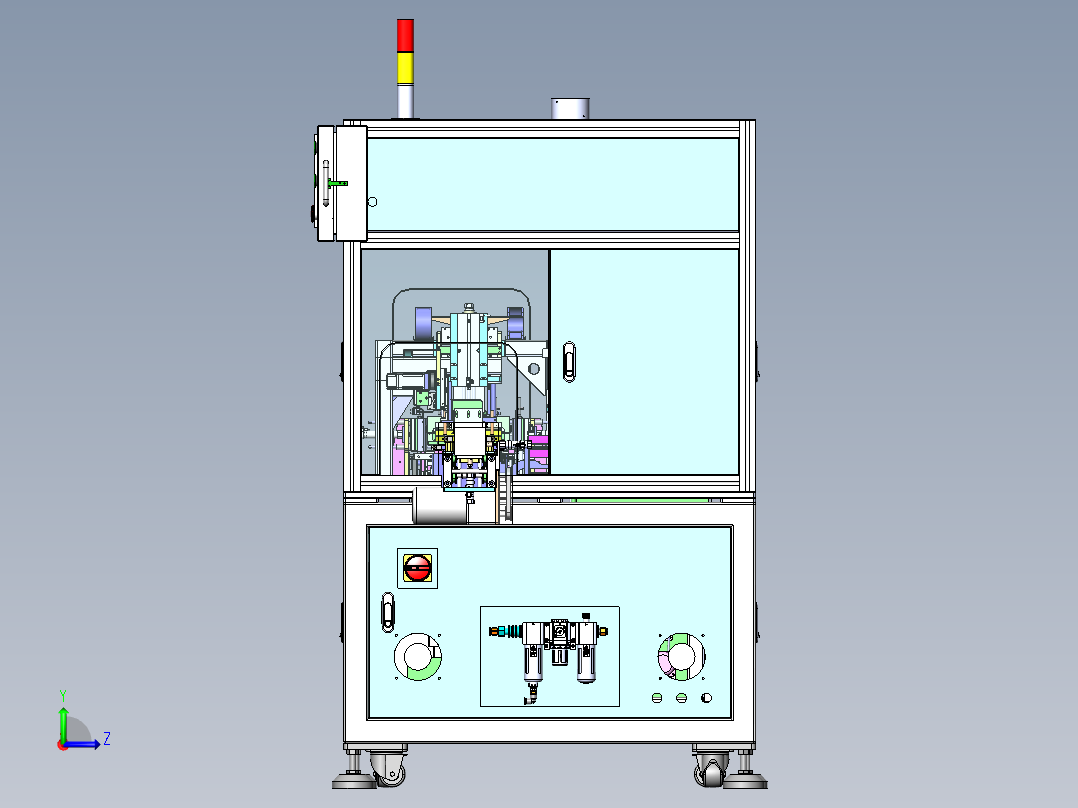 彩盒六面体自动热缩膜sw18可编辑左视图