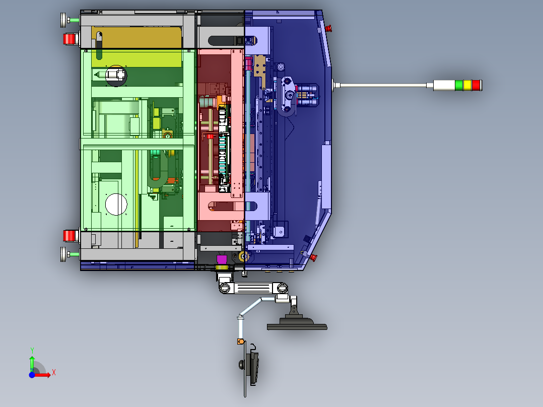 PCB SCREEN PRINTER电路板丝印机step前视图