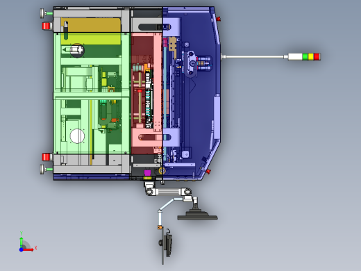 PCB SCREEN PRINTER电路板丝印机step前视缩略图