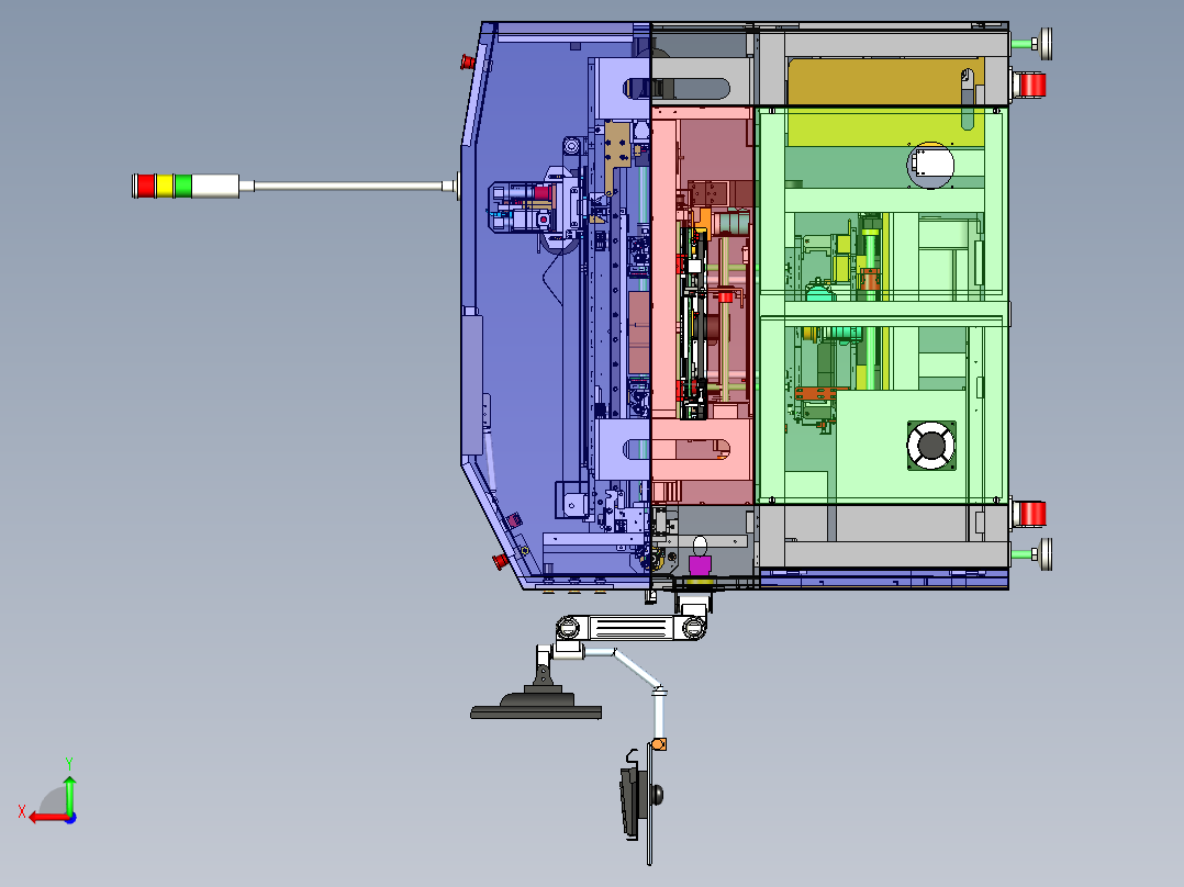 PCB SCREEN PRINTER电路板丝印机step后视图