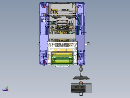 PCB SCREEN PRINTER电路板丝印机step右视缩略图