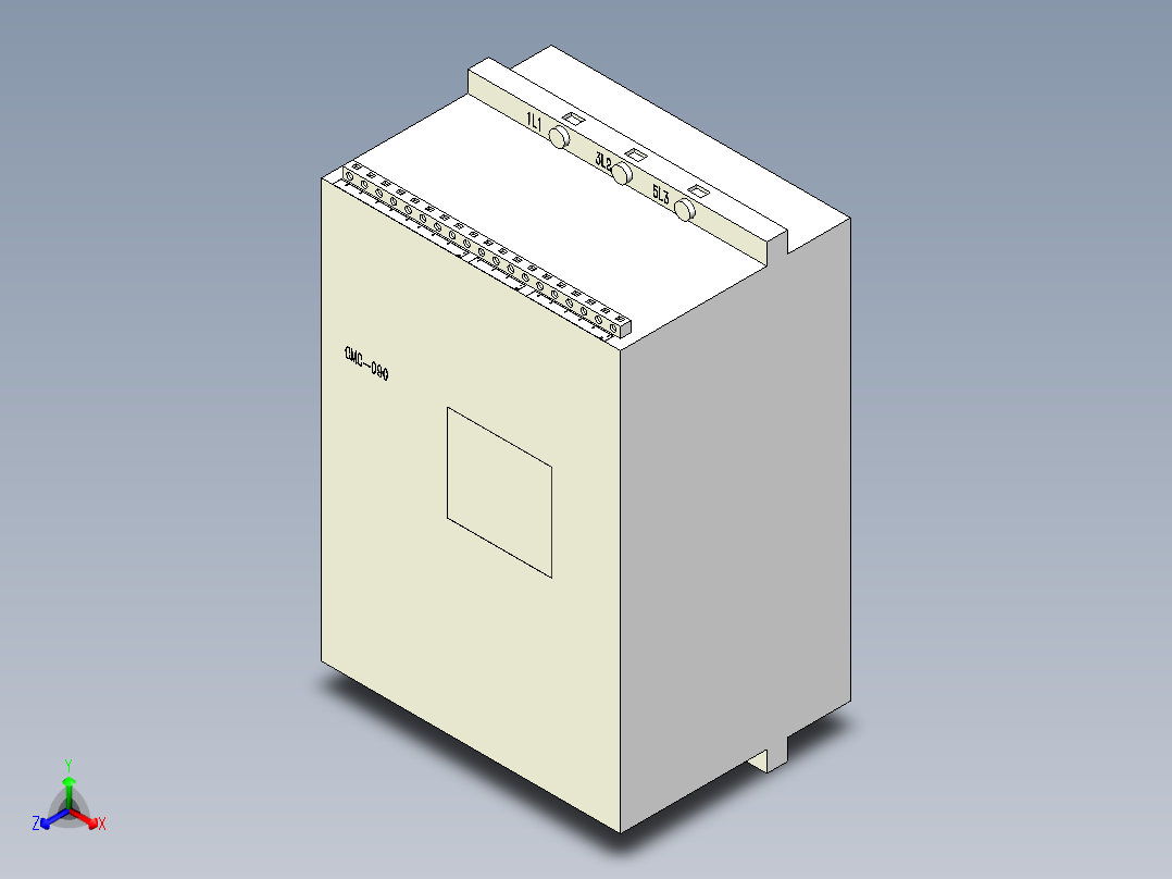 西驰电气 CMC-090正等轴测图