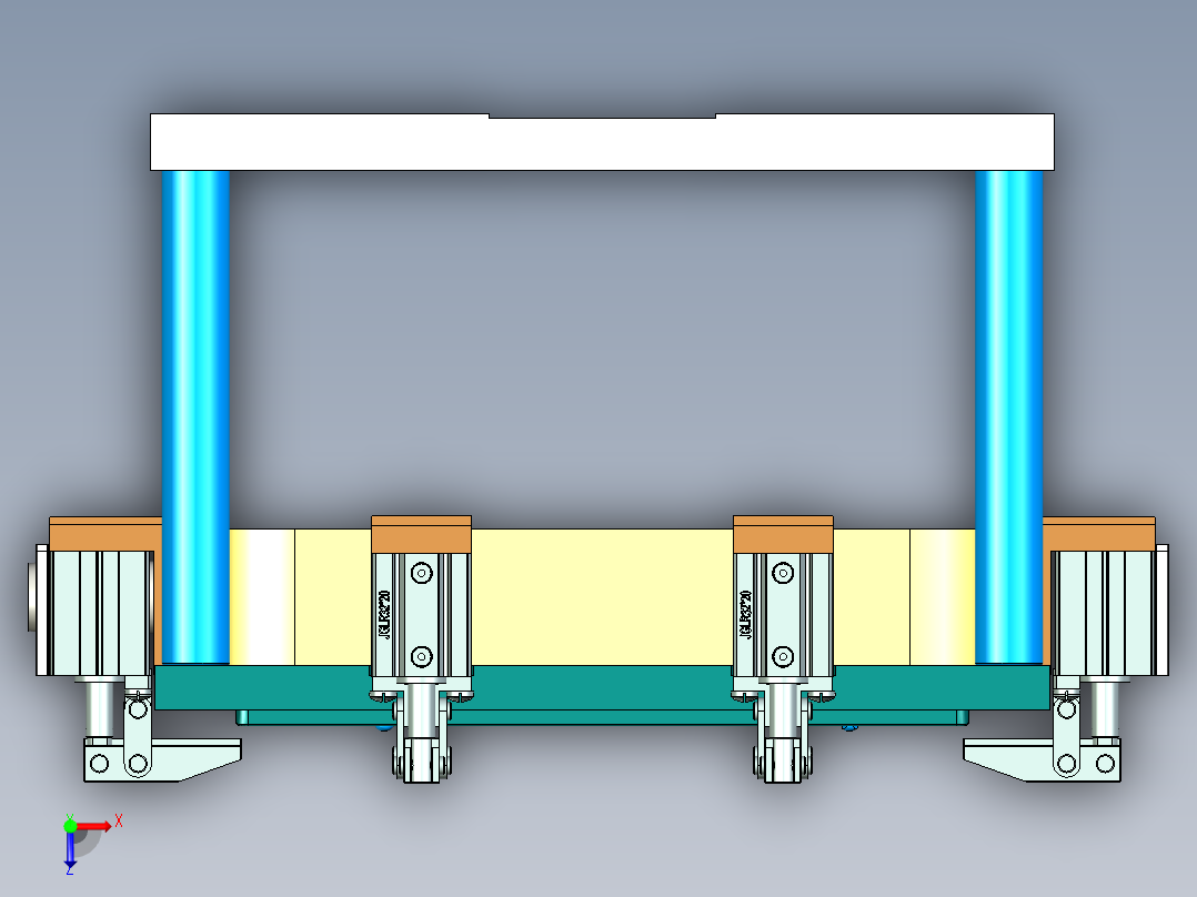 EDB41-C笔记本CNC工装夹具三维模型-JP版-CNC1-181129俯视图
