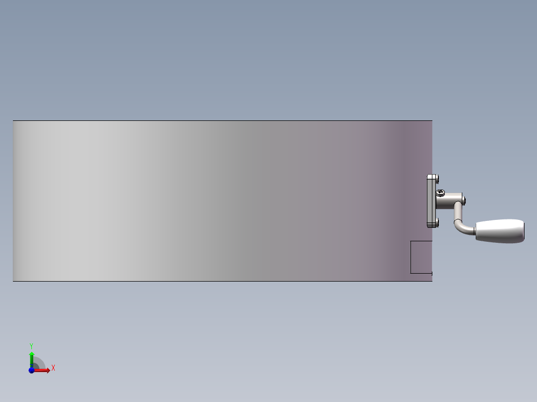 手摇粉碎机前视图
