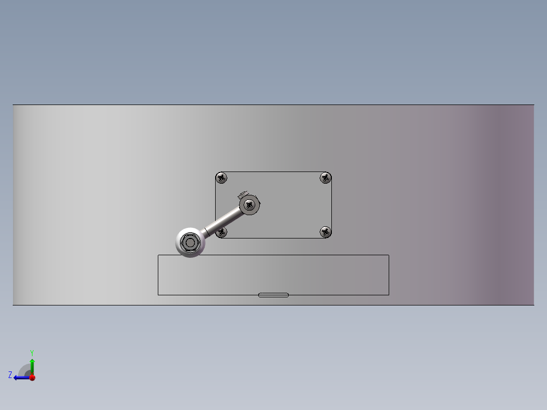 手摇粉碎机右视图