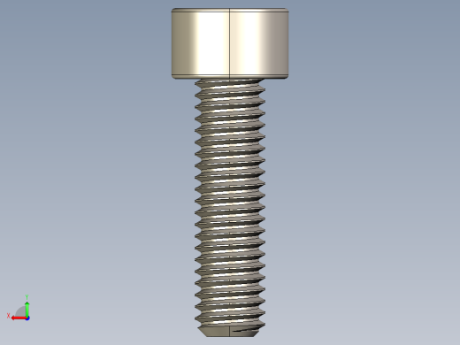 Screw_DIN_912_M6x22F_A2.STEP公制内六角螺钉后视缩略图