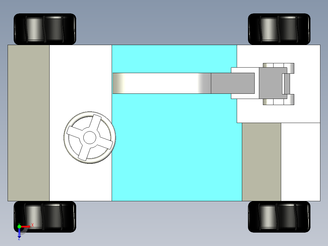 儿童用吊车玩具俯视图