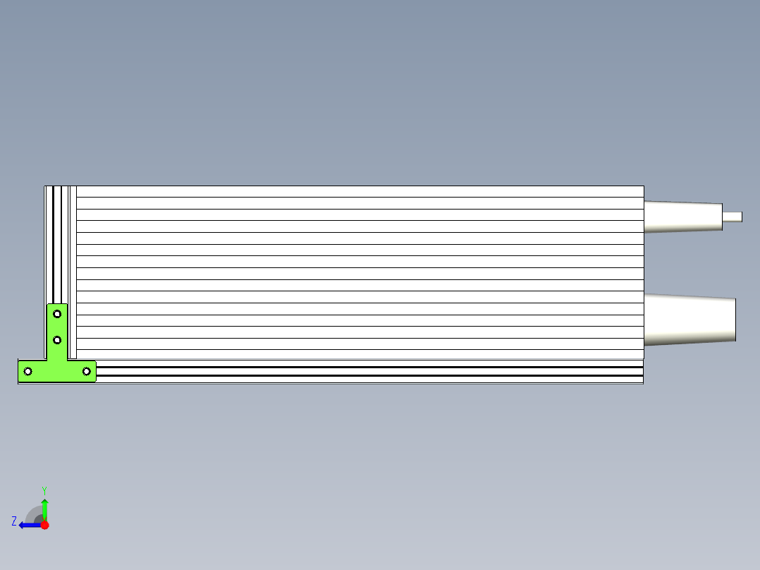 激光器新支架右视图