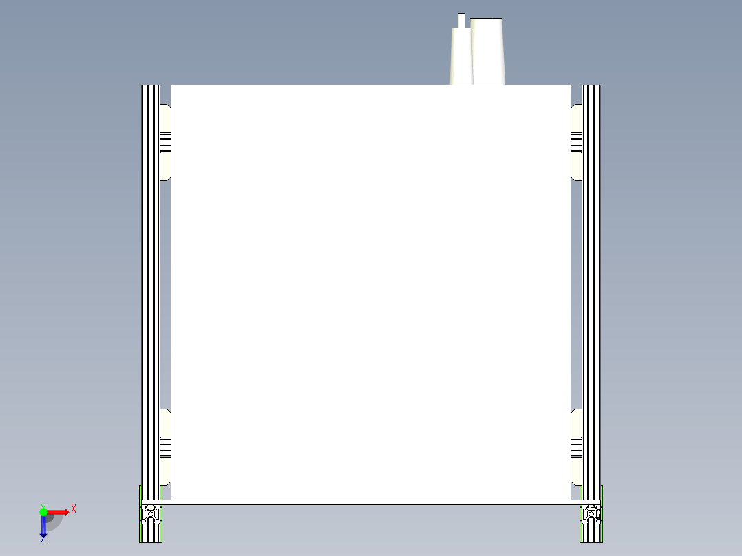 激光器新支架俯视图
