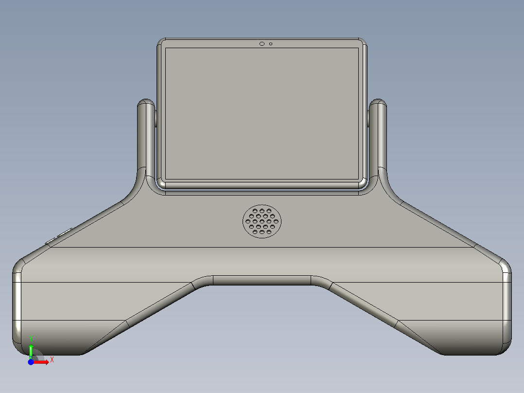 控制屏、屏幕(4)前视图