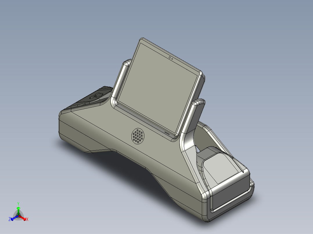 控制屏、屏幕(4)正等轴测图