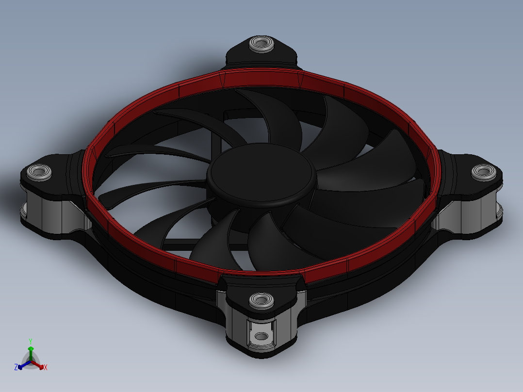 风扇(32)正等轴测图