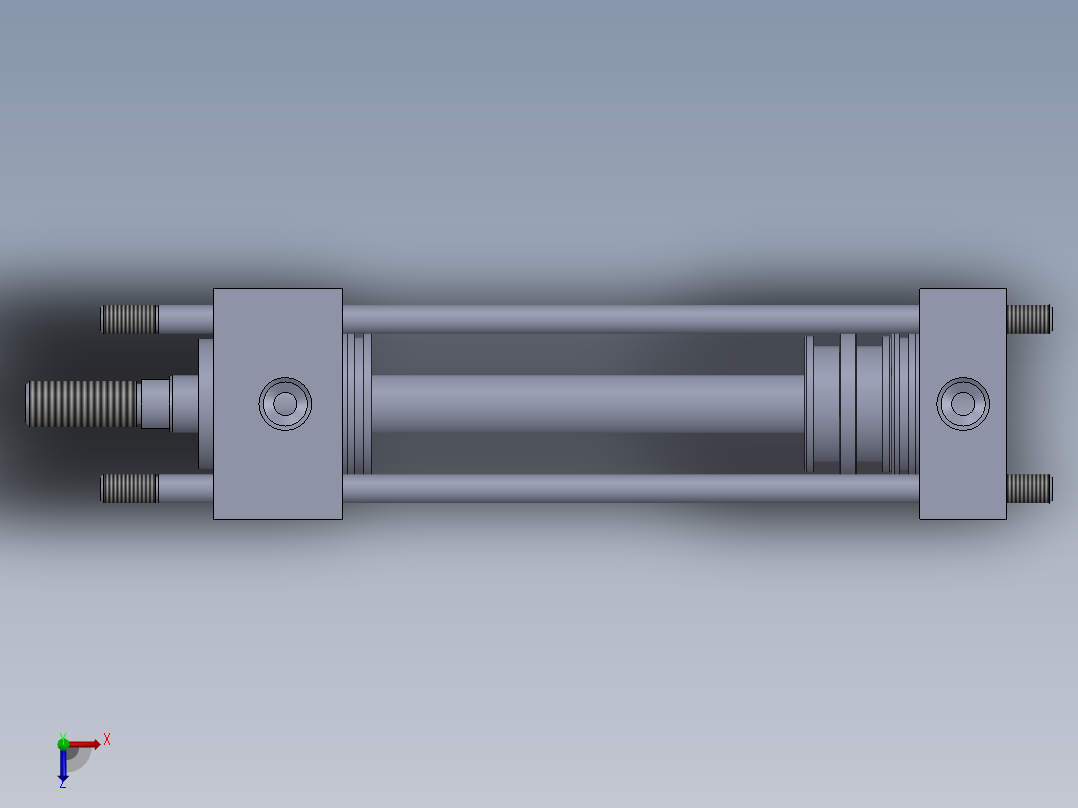 拉杆液压缸-50x20x150-mm-1.snapshot.1俯视图