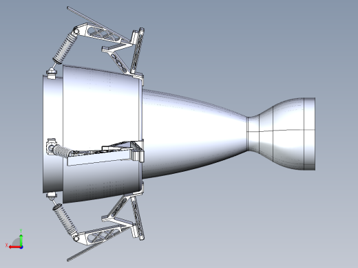 B3004643-仿生变型火箭喷嘴后视缩略图