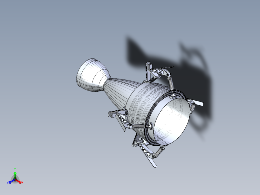 B3004643-仿生变型火箭喷嘴正等轴测缩略图