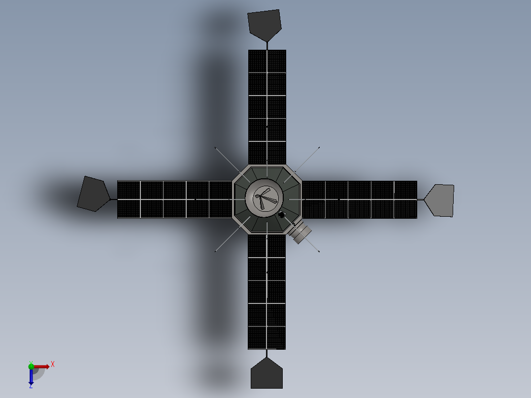 Mariner-4 的卫星俯视图