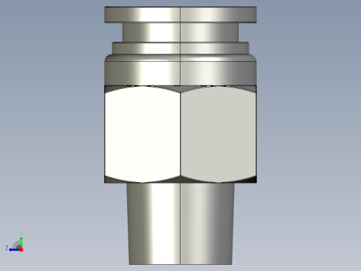SSC螺纹直通管接头SSC08-01step右视缩略图