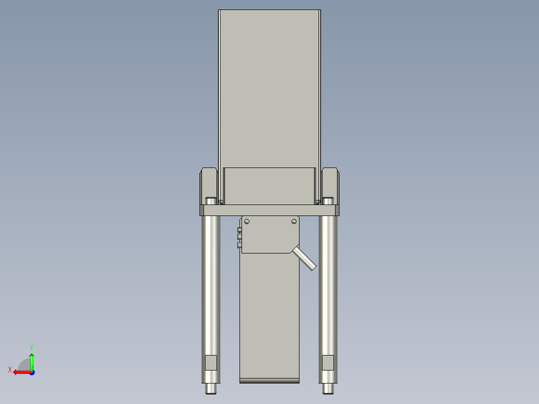 废料组件后视图