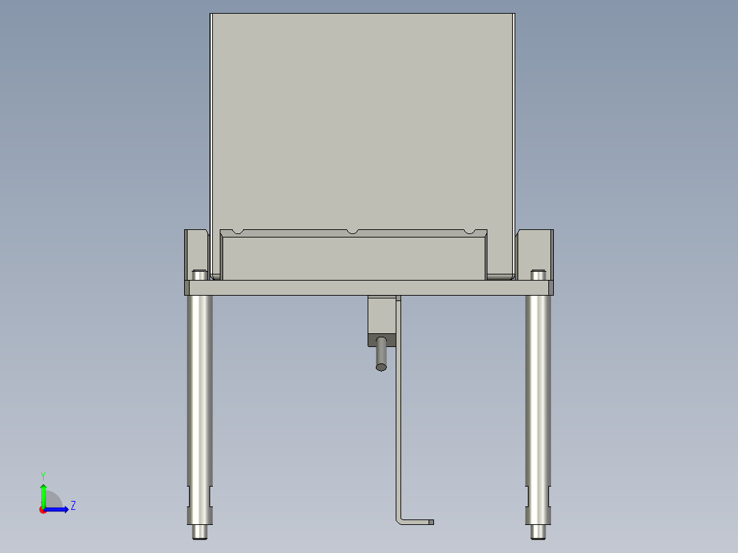废料组件左视图