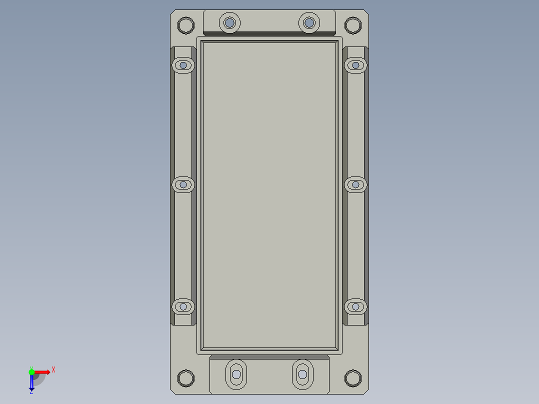 废料组件俯视图