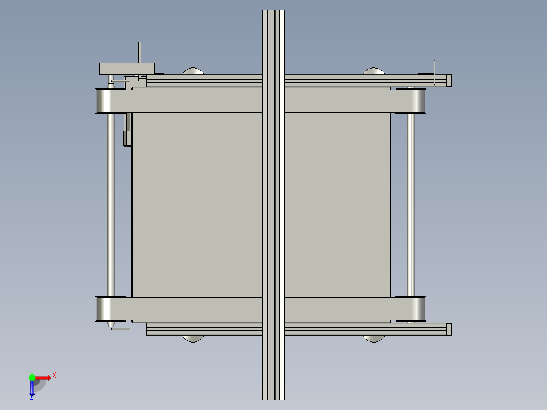 新模块灯传送带总装俯视图