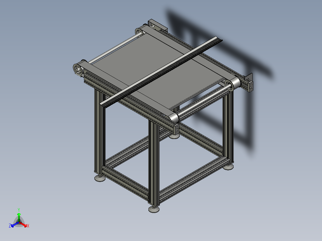 新模块灯传送带总装正等轴测图