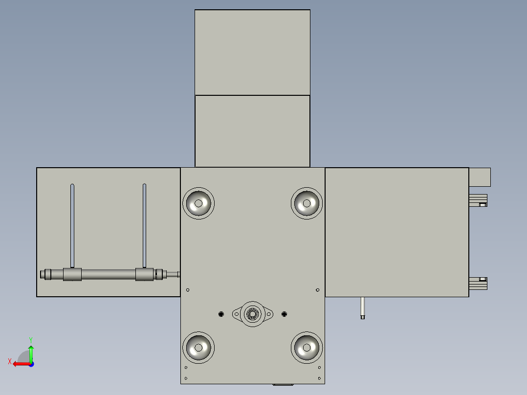 X小型上料机后视图