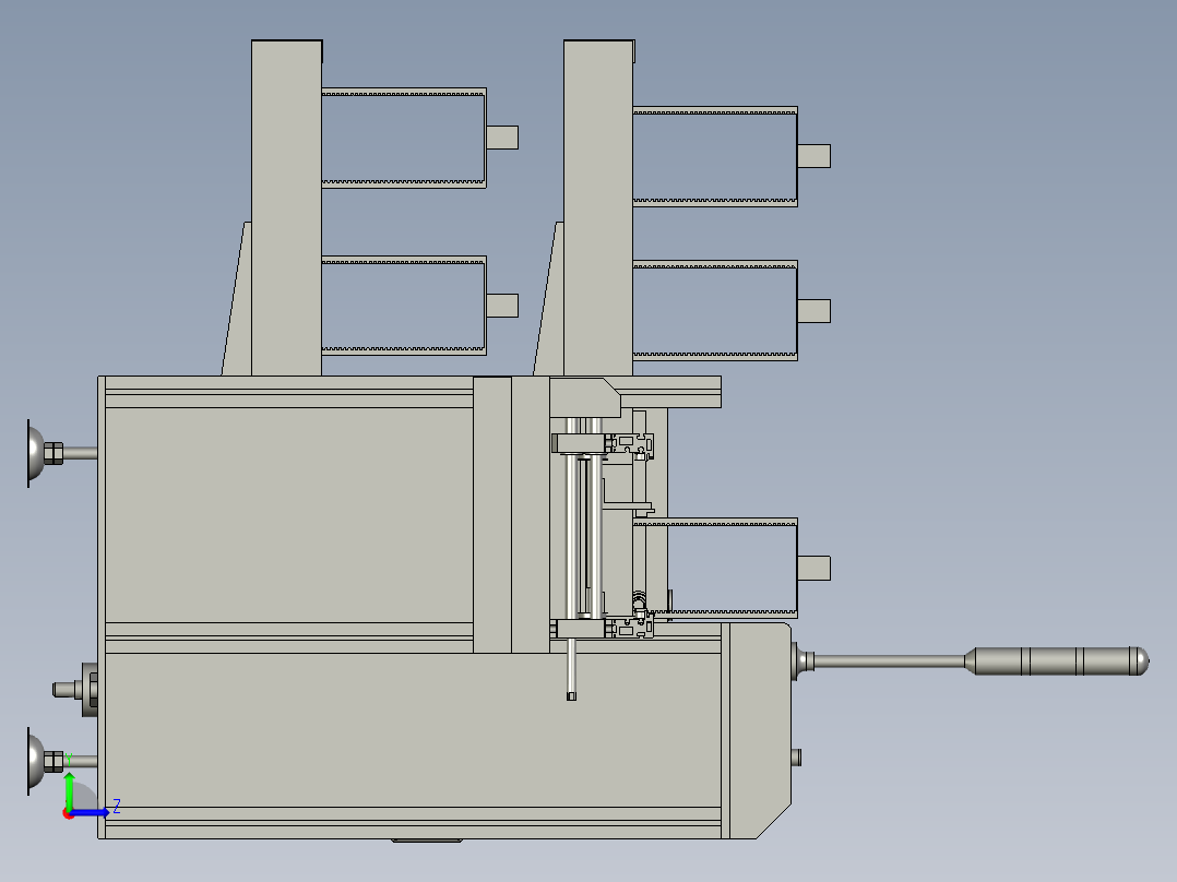 X小型上料机左视图