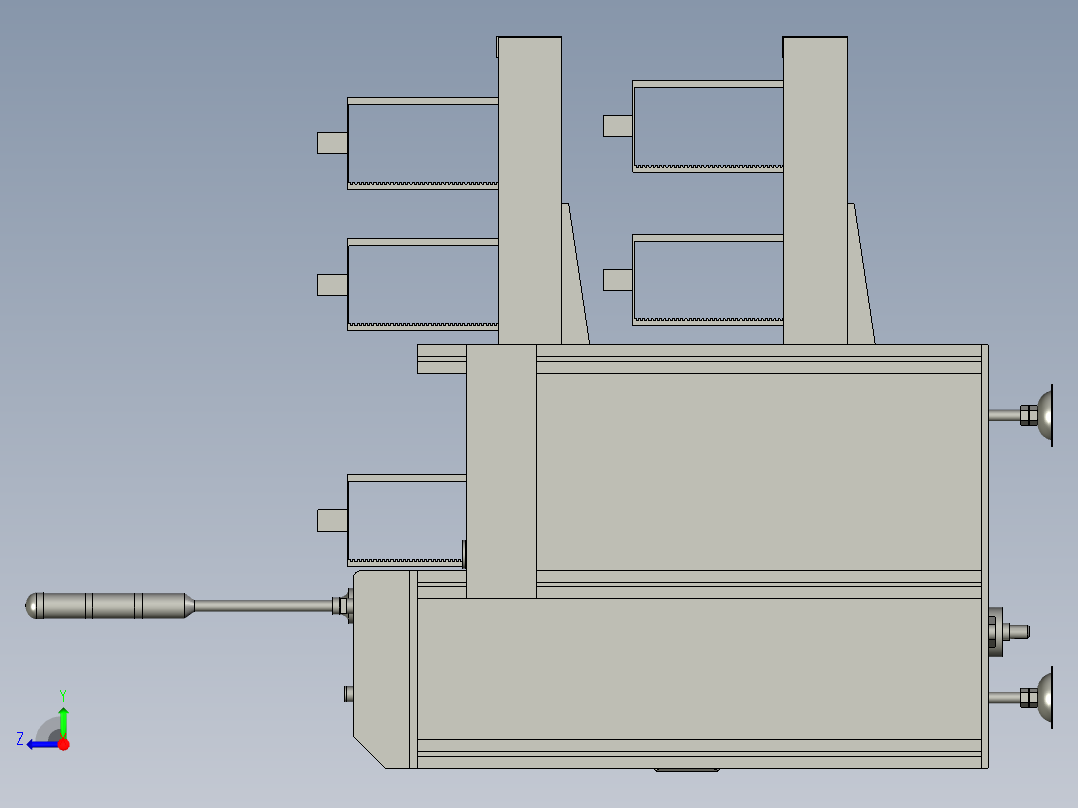 X小型上料机右视图