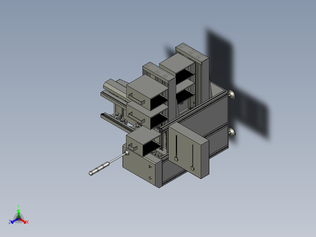 X小型上料机正等轴测图
