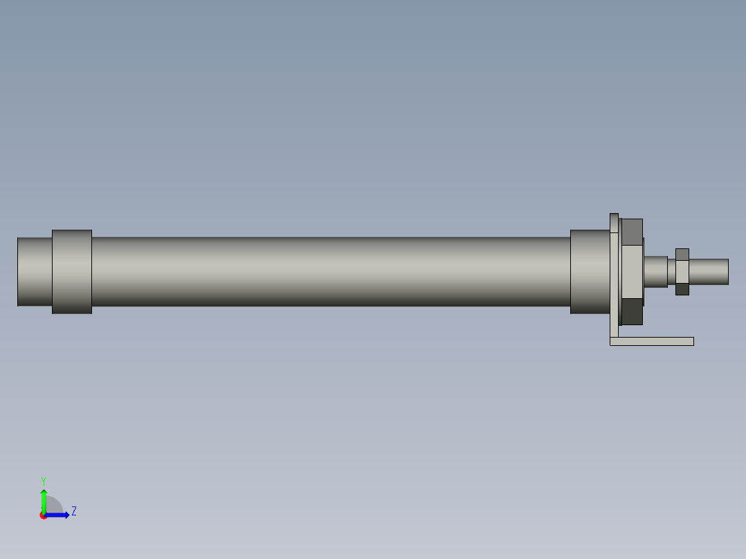PK-KX气缸CM2L25-150-AT左视图