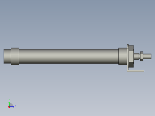 PK-KX气缸CM2L25-150-AT左视缩略图