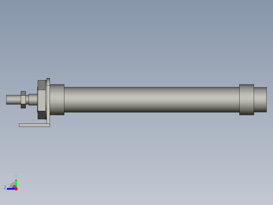 PK-KX气缸CM2L25-150-AT右视图