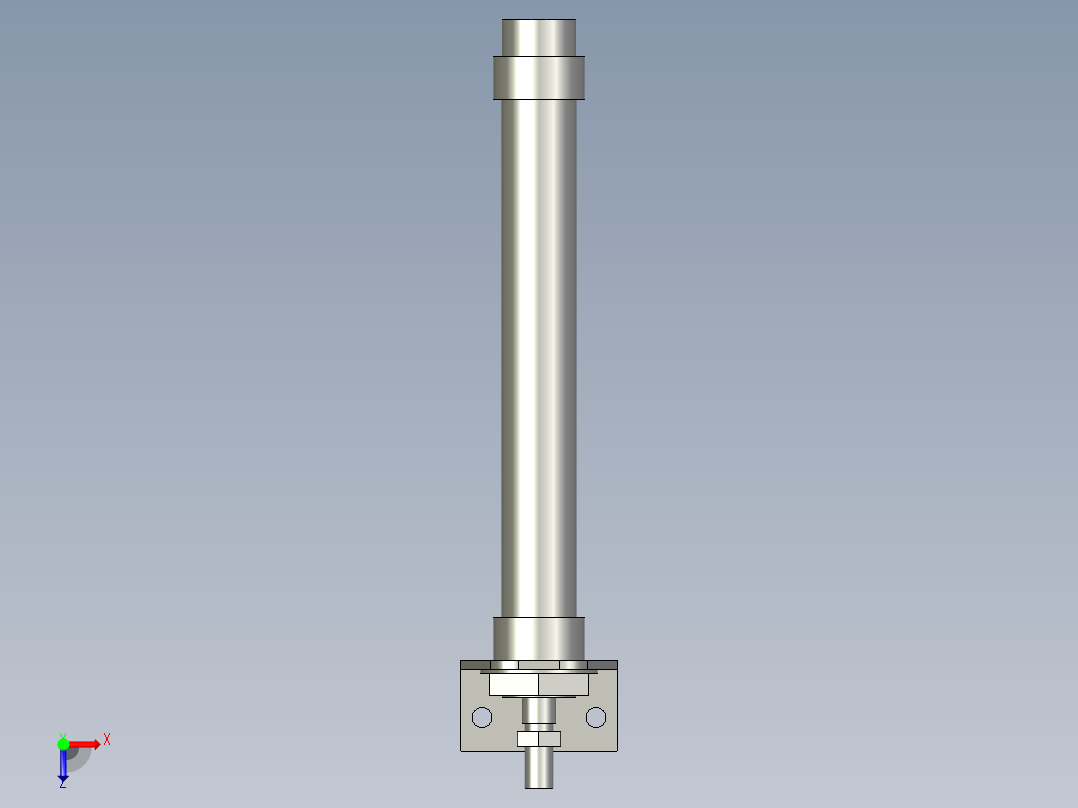 PK-KX气缸CM2L25-150-AT俯视图