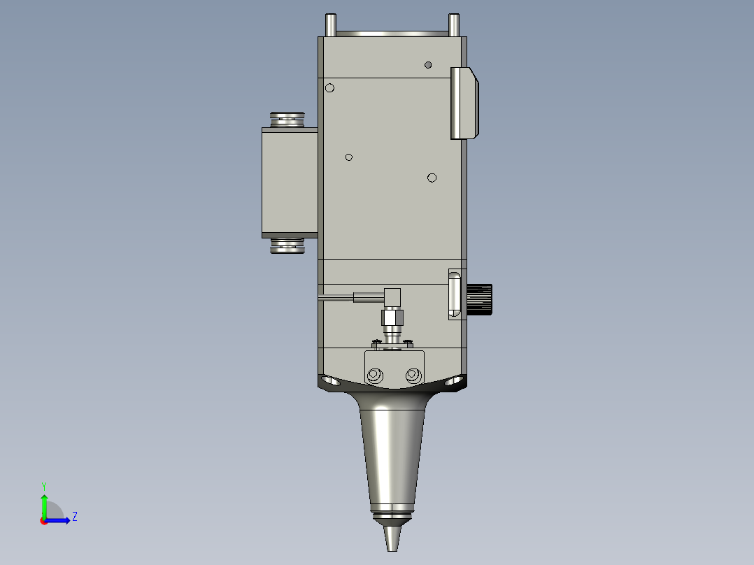F04直角切割头聚焦部装(1)_1左视图