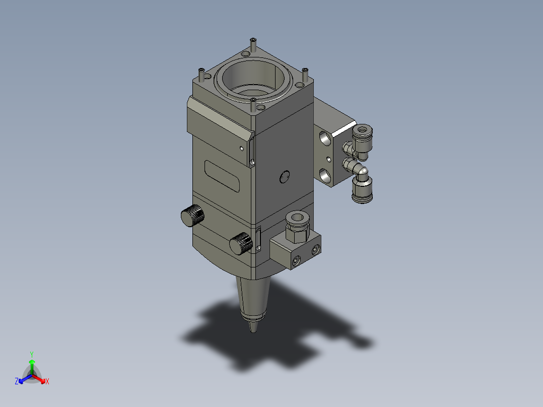 F04直角切割头聚焦部装(1)_1正等轴测图