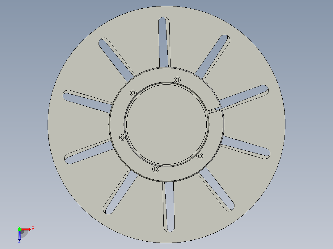 XY0003-05-03气涨轴安装组件D11俯视图