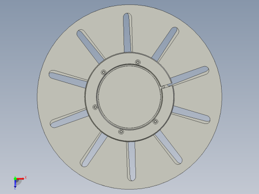 XY0003-05-03气涨轴安装组件D11俯视缩略图