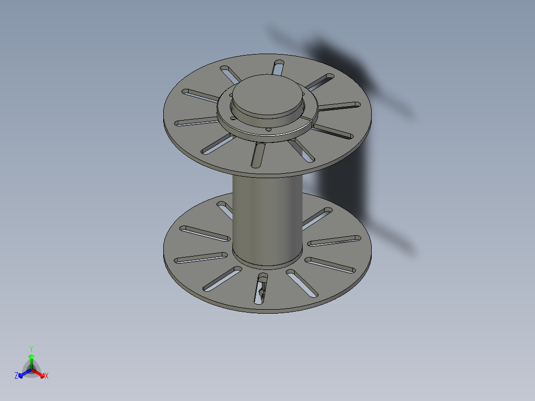 XY0003-05-03气涨轴安装组件D11正等轴测图