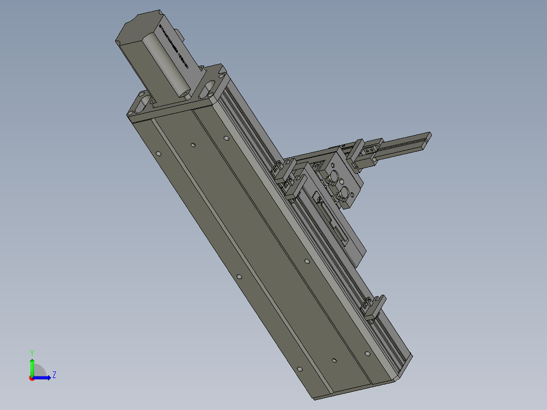 胶纸拉料左视图