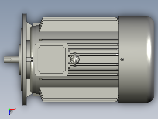 机座不带底脚端盖有凸缘(TK)63M俯视缩略图