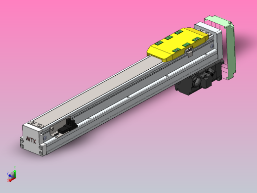 内嵌式螺杆 GTH5-100W伺服[GTH5-L2-300-BM-Y100W-C1-N]丝杆滑台模组安川马达