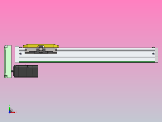 内嵌式螺杆 GTH5-100W伺服[GTH5-L2-300-BM-Y100W-C1-N]丝杆滑台模组安川马达前视缩略图