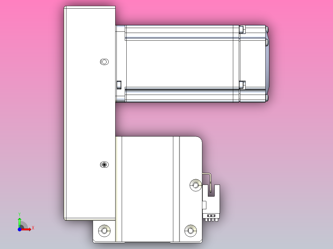 皮带直线轴半封闭可选导轨TPA-HNB-85S-90-L2450-LU-C-P20-N3前视图