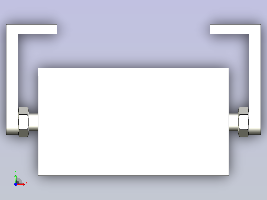 SMC双头气缸CA2WL50-25(0_0_0)前视图