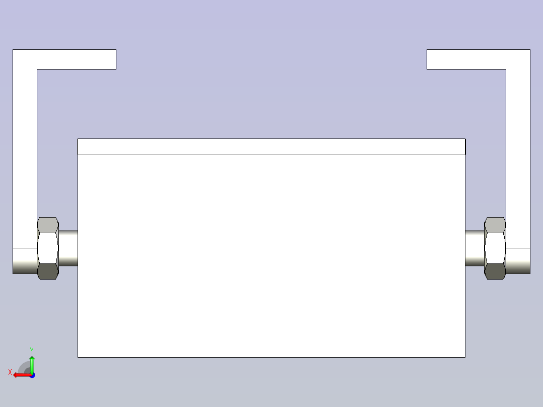 SMC双头气缸CA2WL50-25(0_0_0)后视图