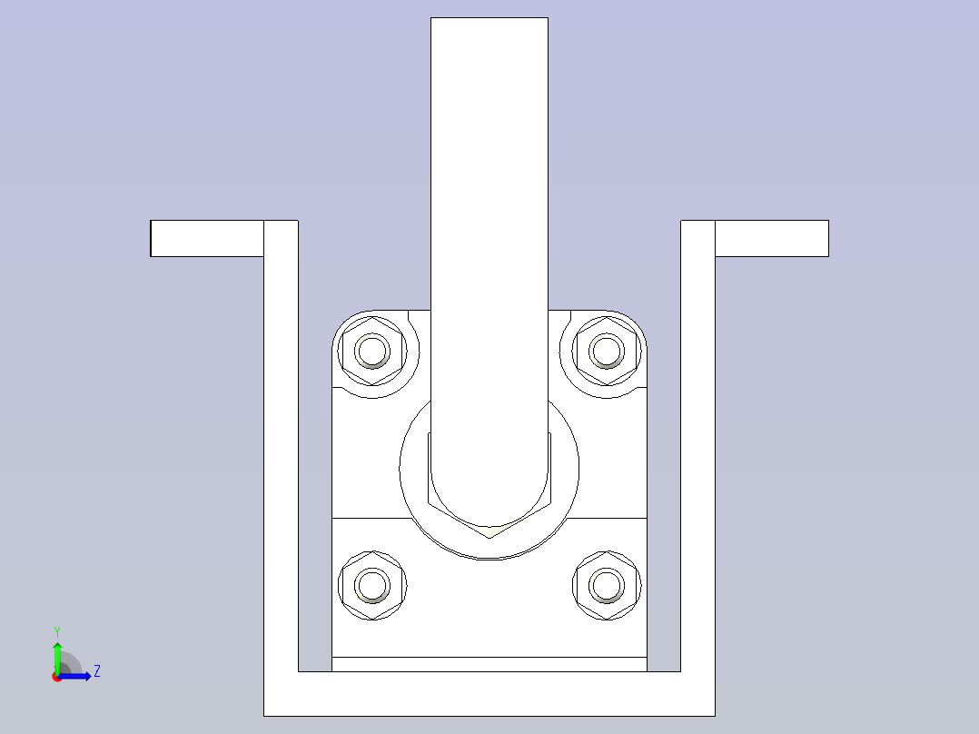 SMC双头气缸CA2WL50-25(0_0_0)左视图