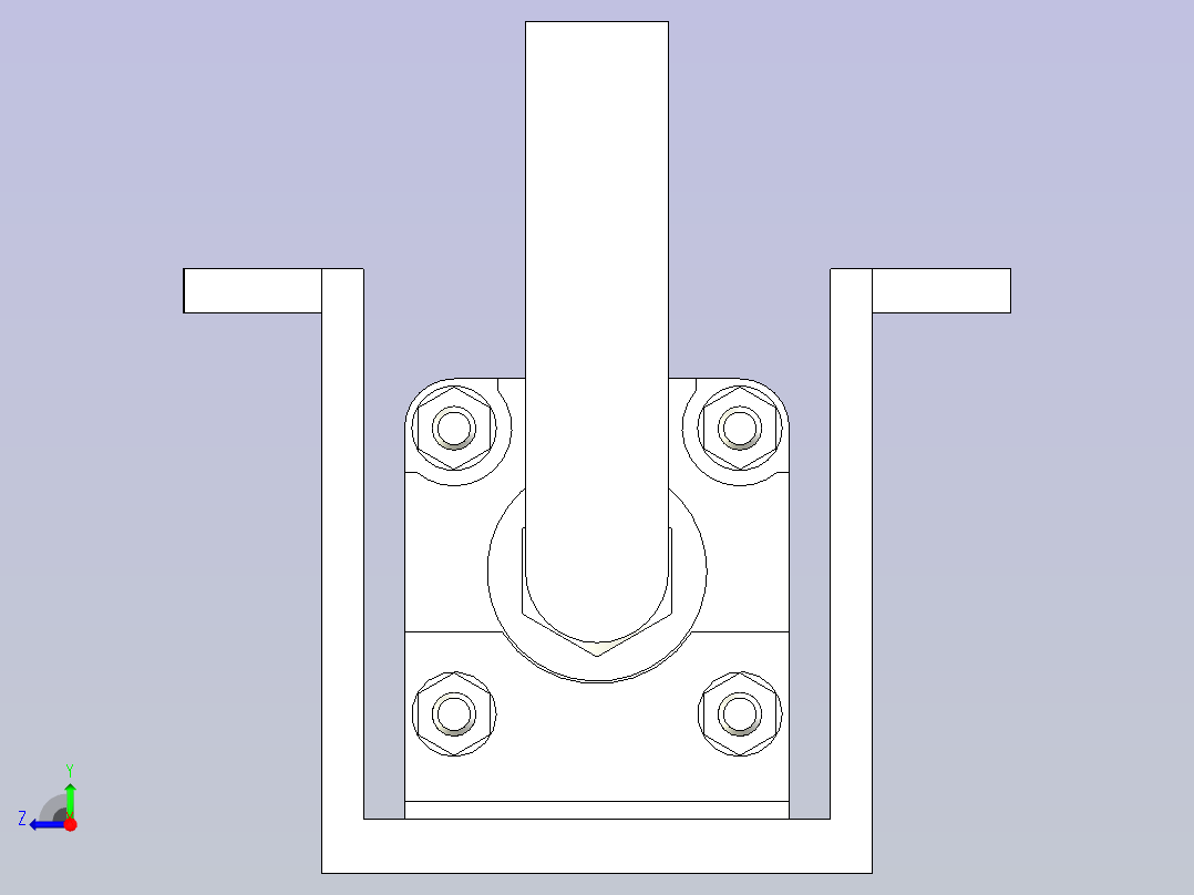 SMC双头气缸CA2WL50-25(0_0_0)右视图