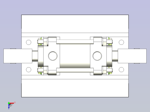 SMC双头气缸CA2WL50-25(0_0_0)俯视缩略图